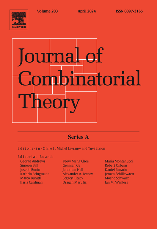 Go to journal home page - Journal of Combinatorial Theory, Series A